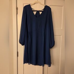 INC International Concepts Teal Long Sleeve Dress